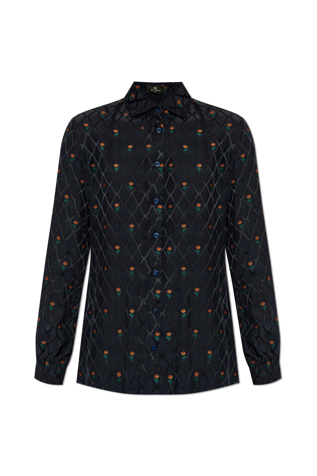 Tシャツ・カットソー ETRO FW23 Printed crepe blouse (118035241 0990) ETRO paisley-print Shirt | White | FARFETCH